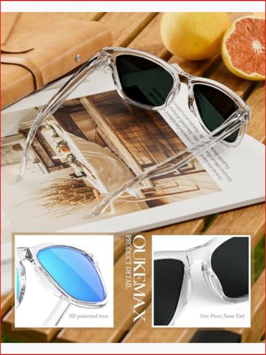 Women\'s Polarized Square Sunglasses UV400 Protection Retro Lightweight main image 4